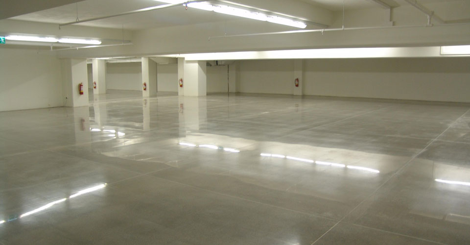 White Grey Polished Pavement