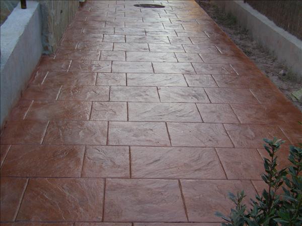 Brown Pavement Concrete GardenOrizontal